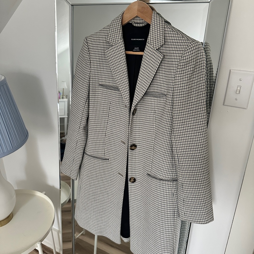 Club Monaco Houndstooth Blazer